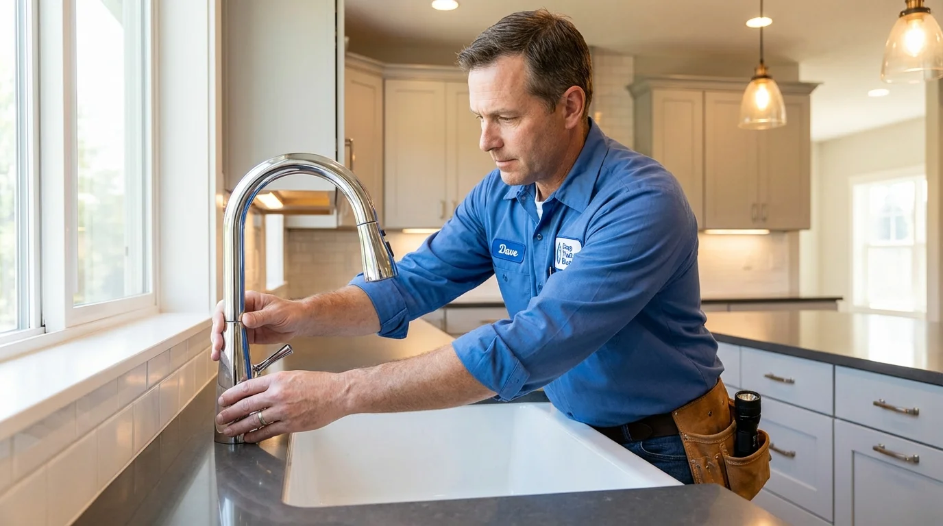 Kitchen faucet installation by Johns Plumbing LLC in Gambrills